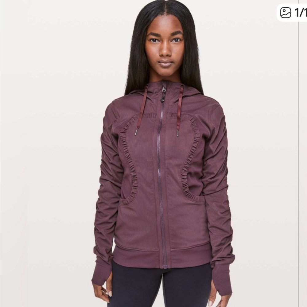 Lululemon Dance Studio Jacket III Arctic Plum 8 maroon